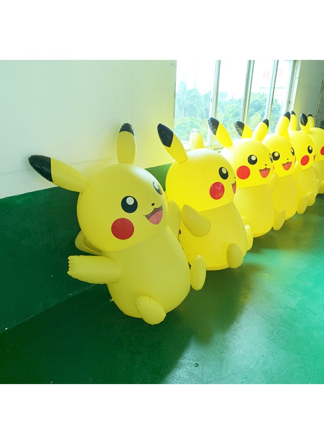 Manufacturers Inflatable Pikachu Tumbler Pvc Children Inflatable Cartoon Anime Toy Export Japanese Model-Color:Yellow  - Image 3