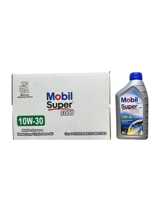 موبيل كرتون زيت موبيل 10w30 عالي الاداء بلاستيك