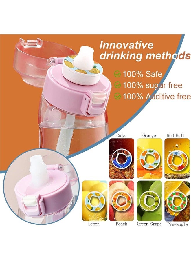 Hihonor Air Water Bottle with 7 PCS Flavor Pods, 650ml Fruit Fragrance Scented Water Cup with Straw, BPA Free, 0% Sugar, for Outdoor Sports, Gifts for Friends, Birthday Gifts (1 Black Bottle+7 Pods Flavors) - Image 5