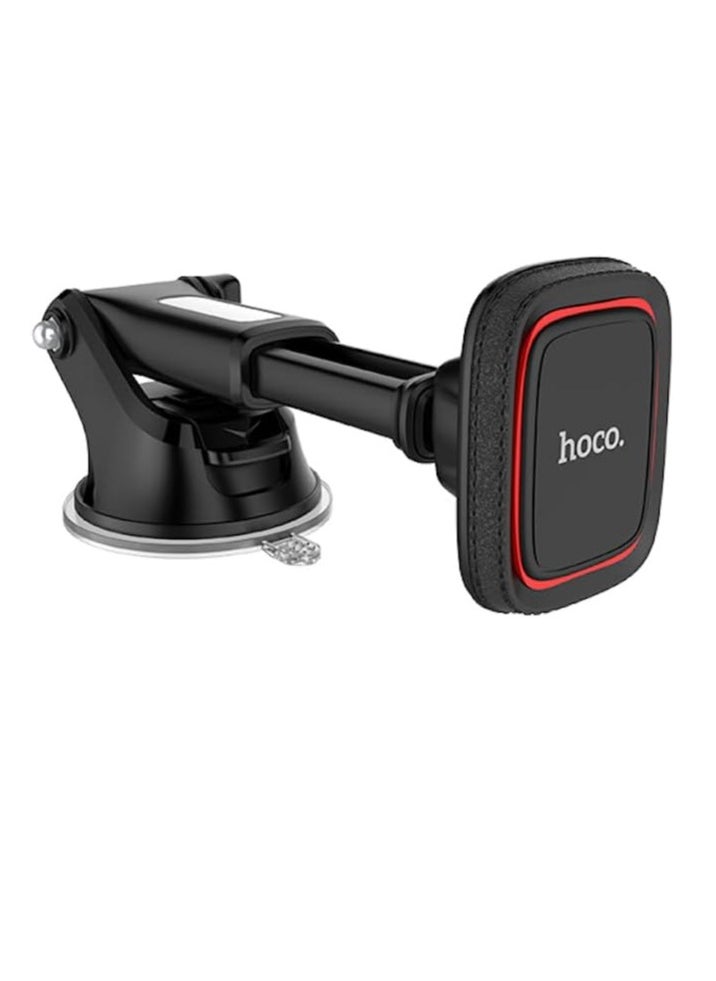 Hoco CA42 – Cool Journey Mobile Car Holder for Center Console with Adjustable Stretch Rod | Universal Mount Compatible with iPhone, Samsung, Xiaomi, Oppo, Huawei | 360° Rotation, Anti-Slip Grip, Strong Suction Cup | Hands-Free Driving – Black  - Image 5