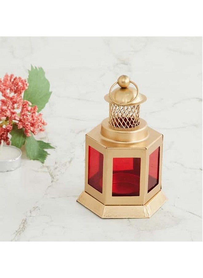 AURA DECOR Auradecor Moroccan Lantern, Tealight Candle Holder with Tealight Candle for Home Decor Home Decor and Gift, Diwali, Festival, Indoor & Outdoor Use (Red, Pack of 2) - Image 4