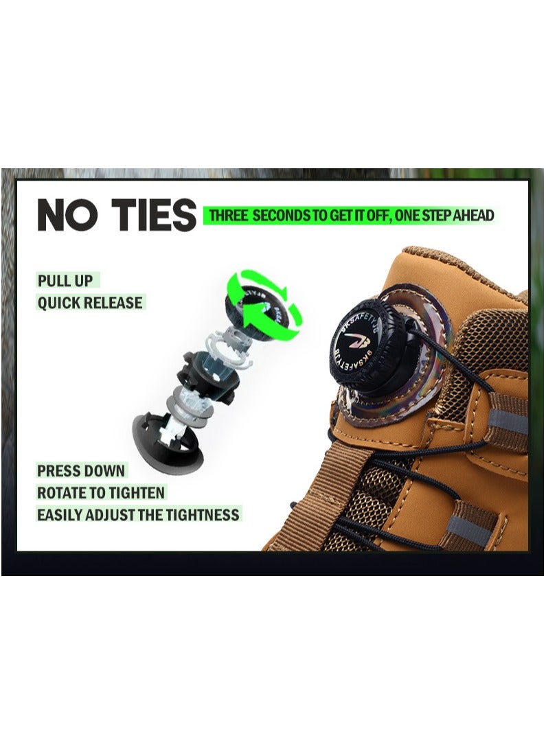 Safety boots, lightweight waterproof work boots for men and women, steel toe safety boots, non-slip work boots - Image 3