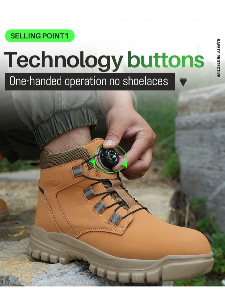 Safety boots, lightweight waterproof work boots for men and women, steel toe safety boots, non-slip work boots - Image 2