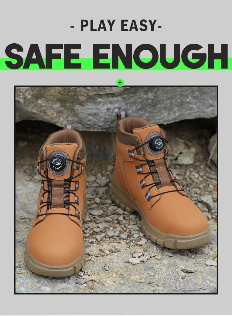 Safety boots, lightweight waterproof work boots for men and women, steel toe safety boots, non-slip work boots - Image 1