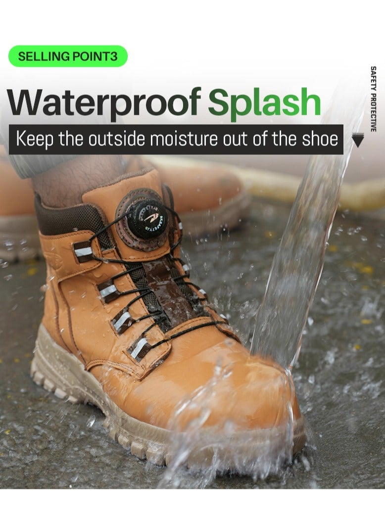 Safety boots, lightweight waterproof work boots for men and women, steel toe safety boots, non-slip work boots - Image 5