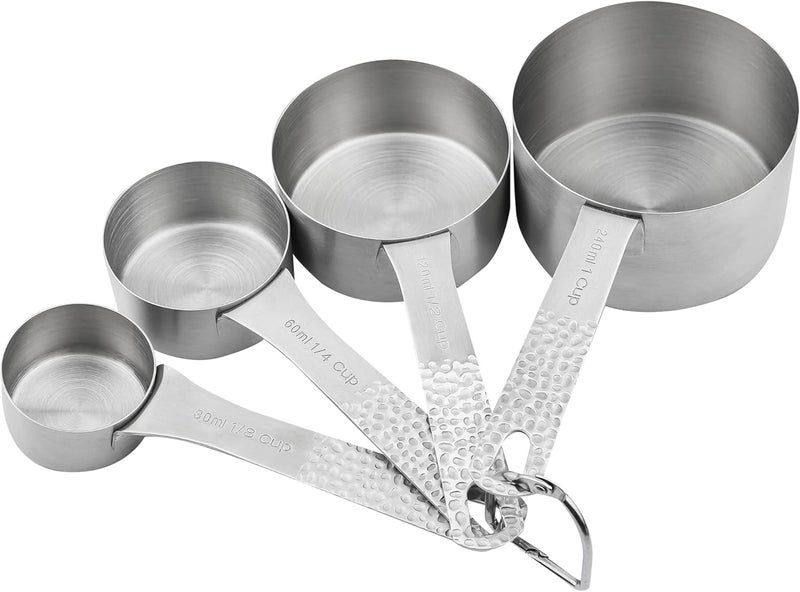 Smithcraft Measuring Cups and Spoons Set, 16 Piece Measuring Cup Set, 18/8 Stainless Steel Measuring Cups Spoons, Measure Cups & Measuring Spoons & Leveler & Measure Equivalents for Baking and Kitchen - Image 3