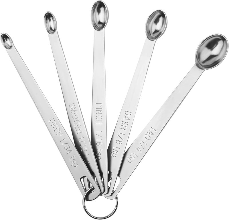 Smithcraft Measuring Cups and Spoons Set, 16 Piece Measuring Cup Set, 18/8 Stainless Steel Measuring Cups Spoons, Measure Cups & Measuring Spoons & Leveler & Measure Equivalents for Baking and Kitchen - Image 5