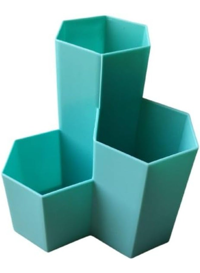 Spaceshoop Hexagon Desk Pencil Holder Stand For Office Table Stand  - Image 1