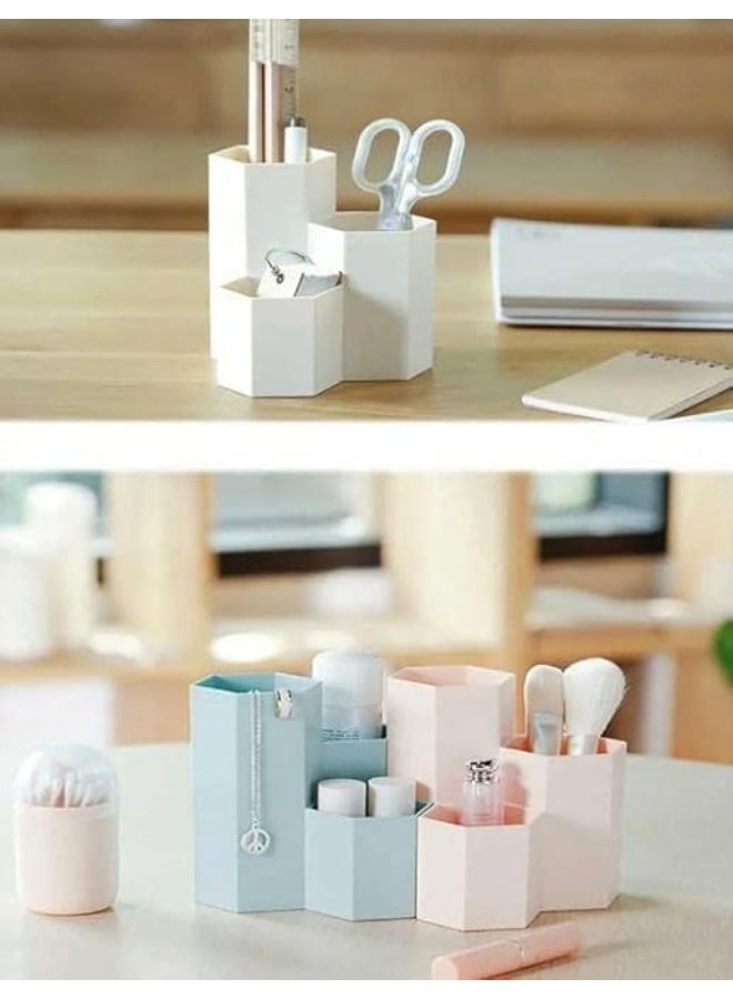 Spaceshoop Hexagon Desk Pencil Holder Stand For Office Table Stand  - Image 3