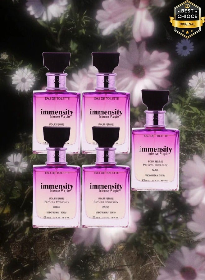 إمنسيتي 5 قطع عطر انتينس بيربل باريس للنساء 100 مل - Image 1