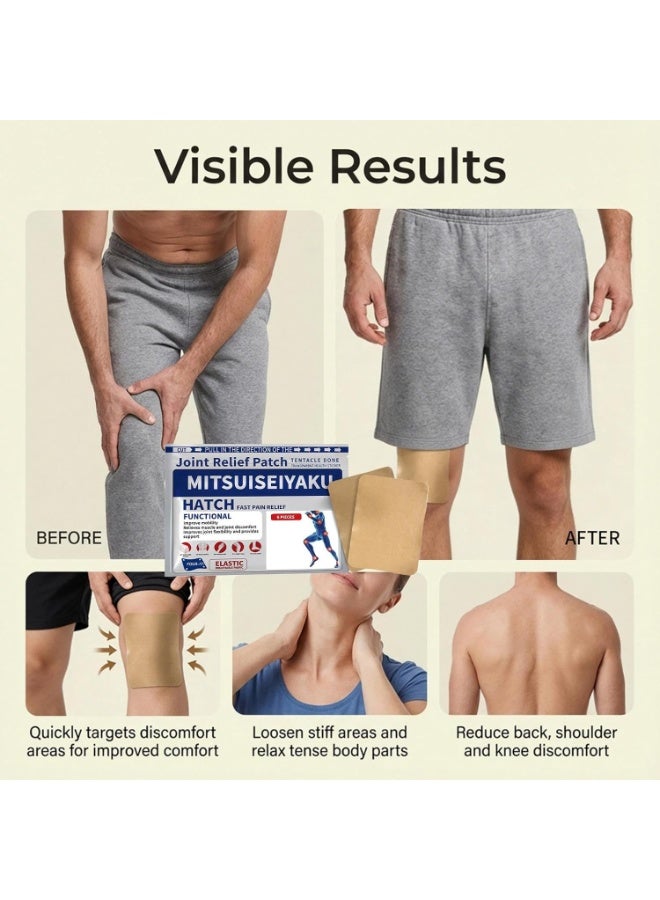 هاتش لاصقة مشتركة مريحة | لاصقات مهدئة لطيفة للكتف، مناسبة للمفاصل والظهر والرقبة والكتف والساق، راحة في المنزل - Image 5