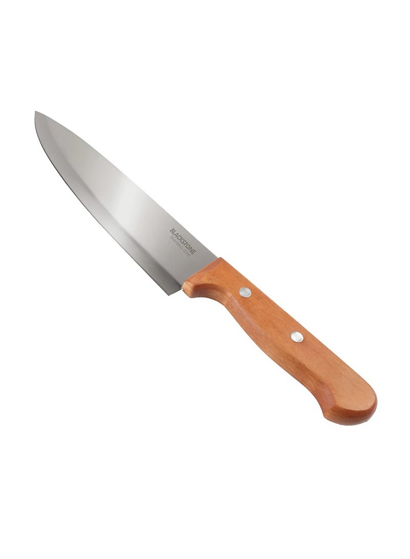 BLACKSTONE Wooden Handle Chef Knife Precision Craftsmanship from China 8 - INCH  - Image 1