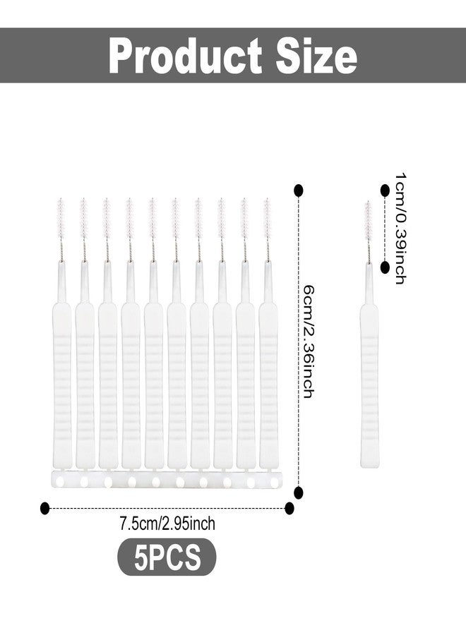 NQEUEPN 50pcs Shower Head Cleaning Brushes, Multipurpose Shower Head Cleaner Tool Gap Hole Anti-Clogging Cleaning Brush Crevice Tiny Brush for Small Hole Nozzle Gaps Household Bathroom - Image 2