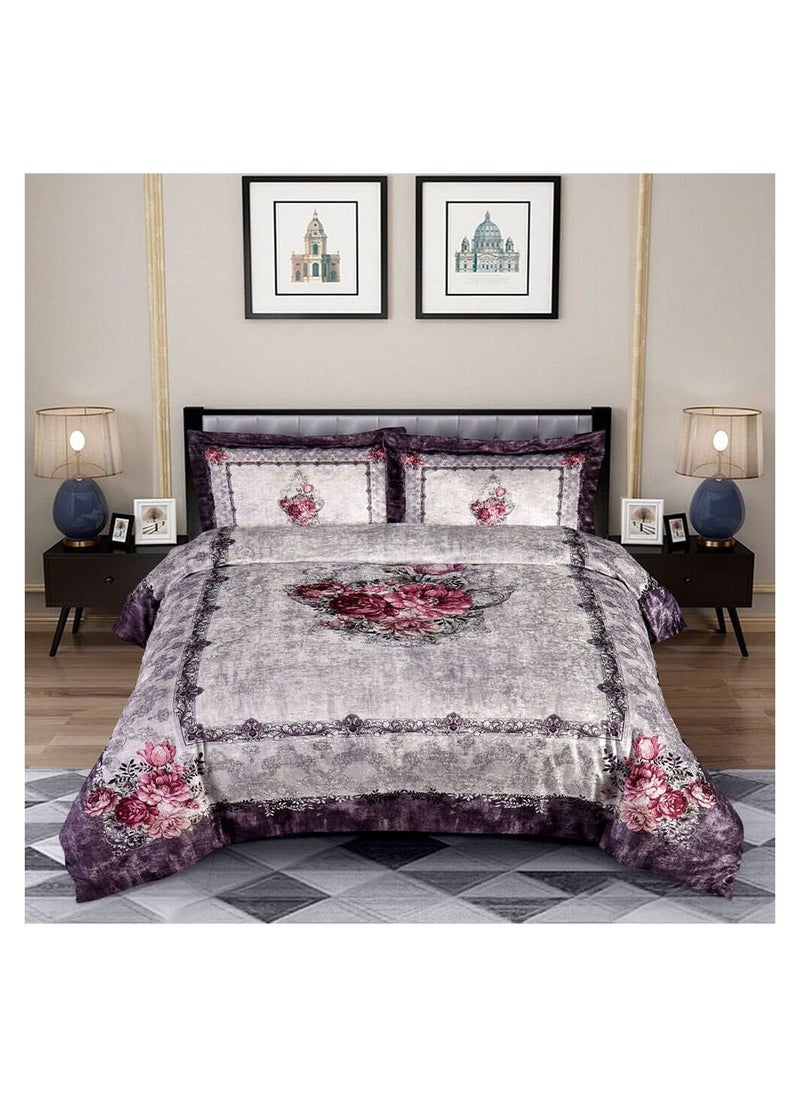 Family Bed quilt 3 pieces Velvet tableau size 240 x 250 cm model 702 from Family Bed  - Image 1