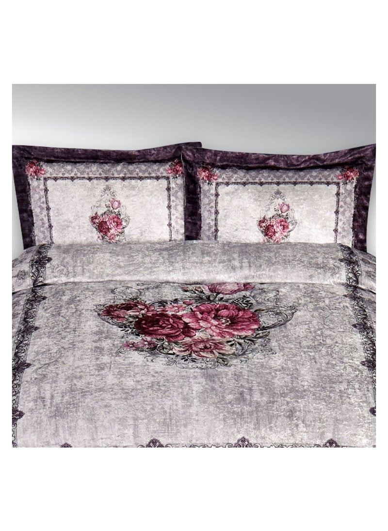 Family Bed quilt 3 pieces Velvet tableau size 240 x 250 cm model 702 from Family Bed  - Image 3