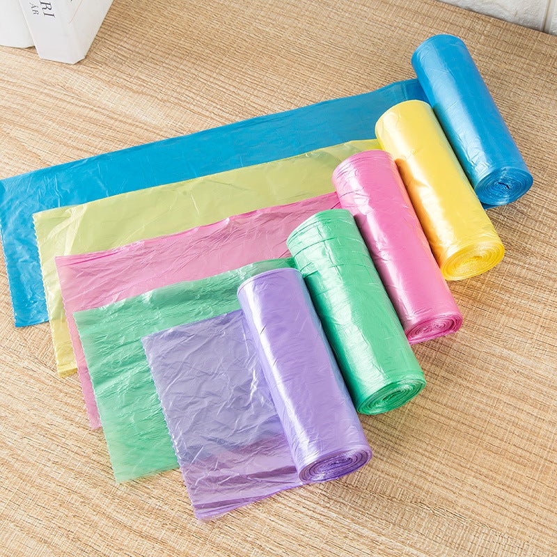 [Thick Flat Mouth Garbage Bag] Large Quantity Household Disposable Satchel Plastic Bag Kitchen Large Garbage Bag - Image 5