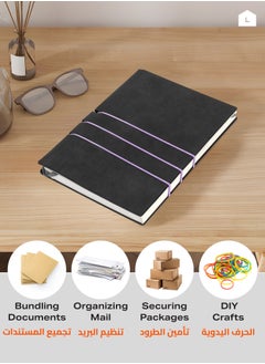 LAWAZIM Colorful Rubber Band Set (25-38-50) mm| General Purpose Elastic Stretchable Bands Sturdy Rubber Bands for Home, Office, School, Stationery Supplies  - Image 4