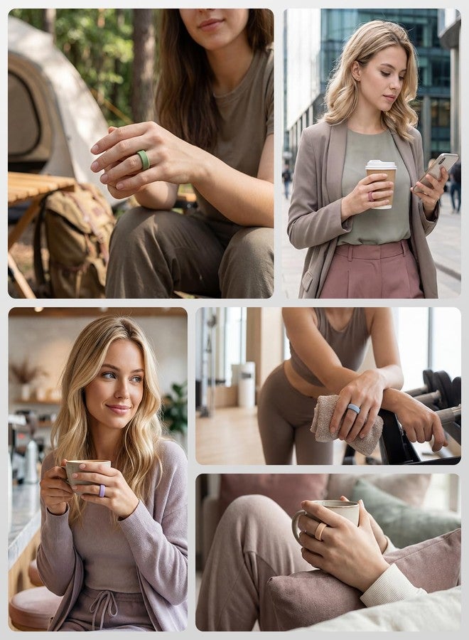 Vokelater 10 Pack Silicone Ring Covers Compatible with Oura Ring Gen 4 & Ring 3 Horizon/Heritage, Slim Protective Smart Ring Protectors in Morandi Colors for Women Men, S for 4/5/6/7/8/9 - Image 4