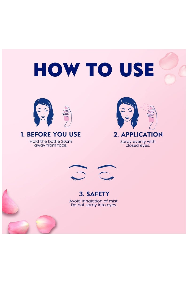 نيفيا بخاخ مرطب للوجه، برائحة الورد مع ماء الورد العضوي، لجميع أنواع البشرة، 150 مل - Image 5