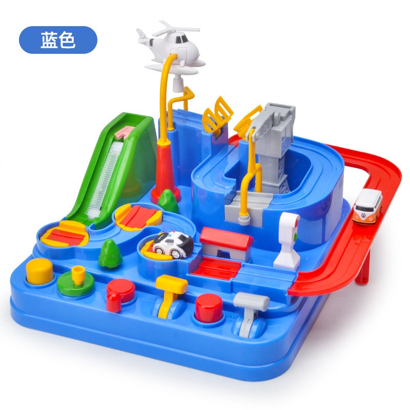 Children'S Boys' Track Car Challenge Parking Lot Small Train Girls' Toy Gift Set Educational Mini - Image 1