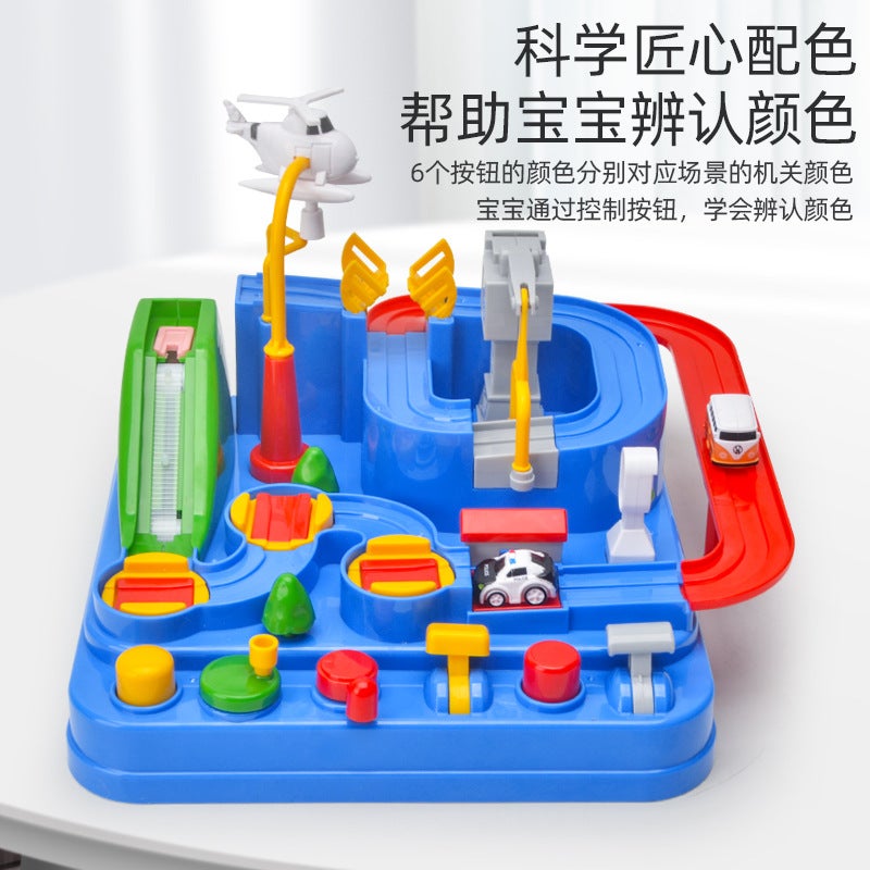 Children'S Boys' Track Car Challenge Parking Lot Small Train Girls' Toy Gift Set Educational Mini - Image 2