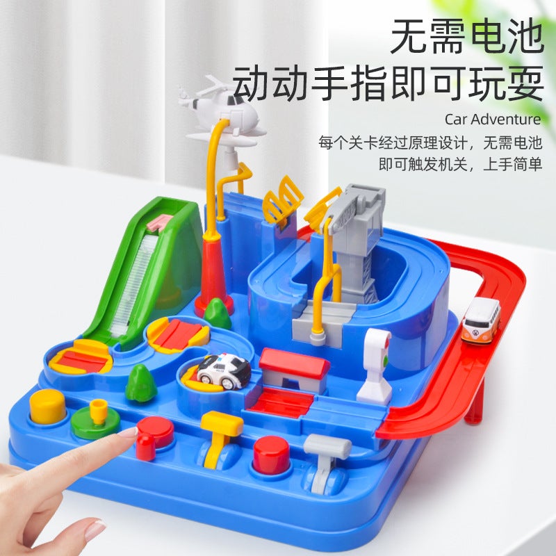 Children'S Boys' Track Car Challenge Parking Lot Small Train Girls' Toy Gift Set Educational Mini - Image 5