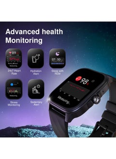 fastrack Fastrack New Astor FS1 PRO Smart Watch, Large Super AMOLED Display (1.97") AOD, AI Voice Assistance, Functional Crown, SingleSync BT Calling, 100+ Sports Modes & Smartwatch Faces, IP68 (Black)  - Image 5