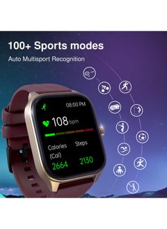fastrack Fastrack New Astor FS1 PRO Smart Watch, Large Super AMOLED Display (1.97") AOD, AI Voice Assistance, Functional Crown, SingleSync BT Calling, 100+ Sports Modes & Smartwatch Faces, IP68 (Black)  - Image 4