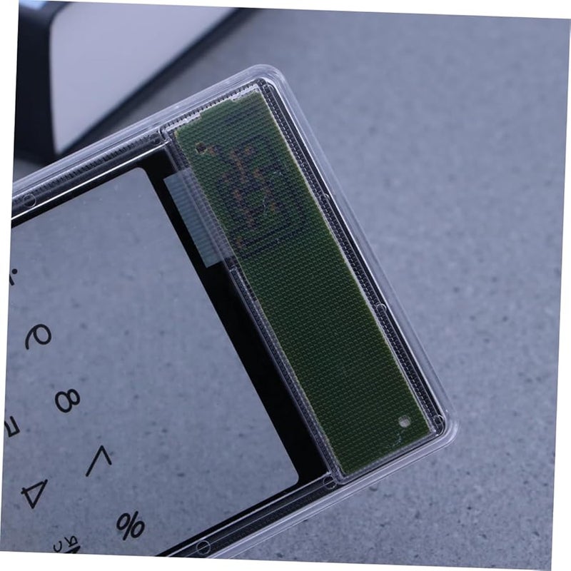 Solar Powered Calculator with Transparent Touch Panel Compact Lightweight Black for Office and Students - Image 5