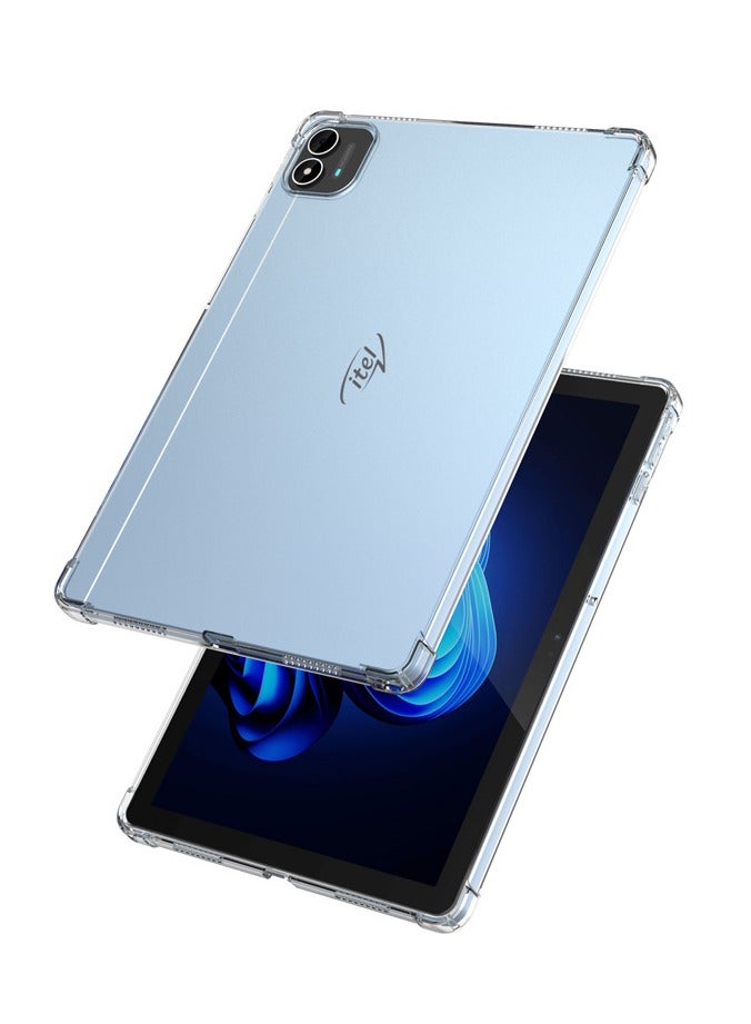general Case Compatible with iTel Pad One 10.1" Tablet Silicone Soft Shell TPU Airbag Cover Clear Protective - Image 2