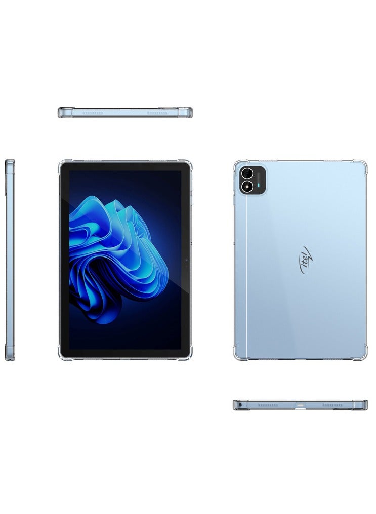 general Case Compatible with iTel Pad One 10.1" Tablet Silicone Soft Shell TPU Airbag Cover Clear Protective - Image 3