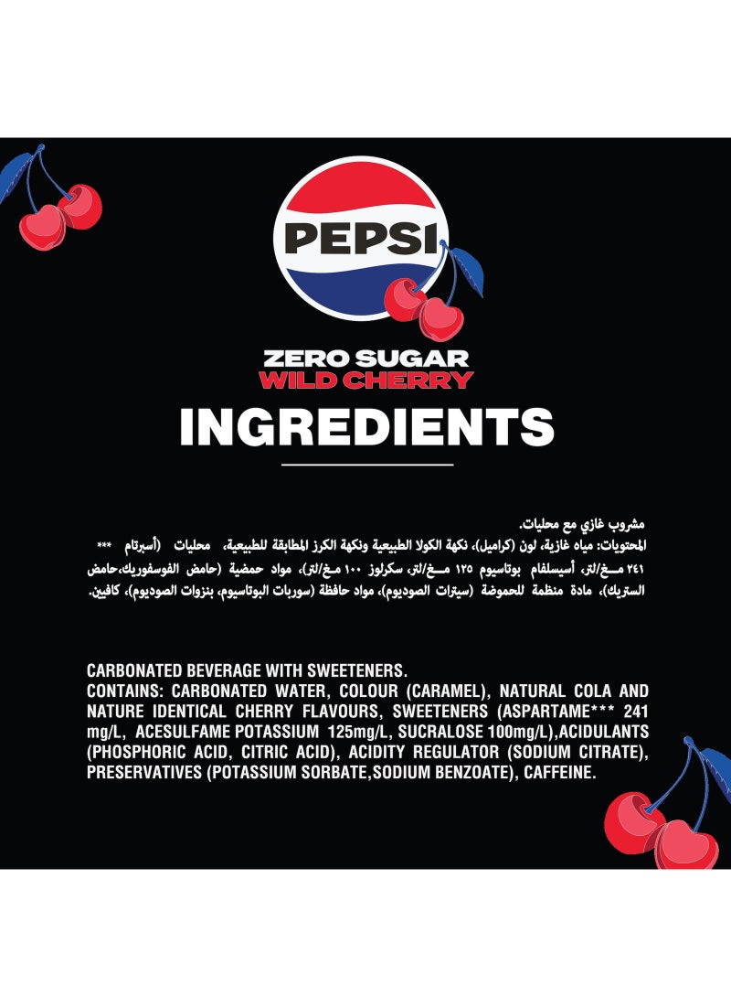 Pepsi Zero Sugar Wild Cherry 6 x 330ml - Image 5