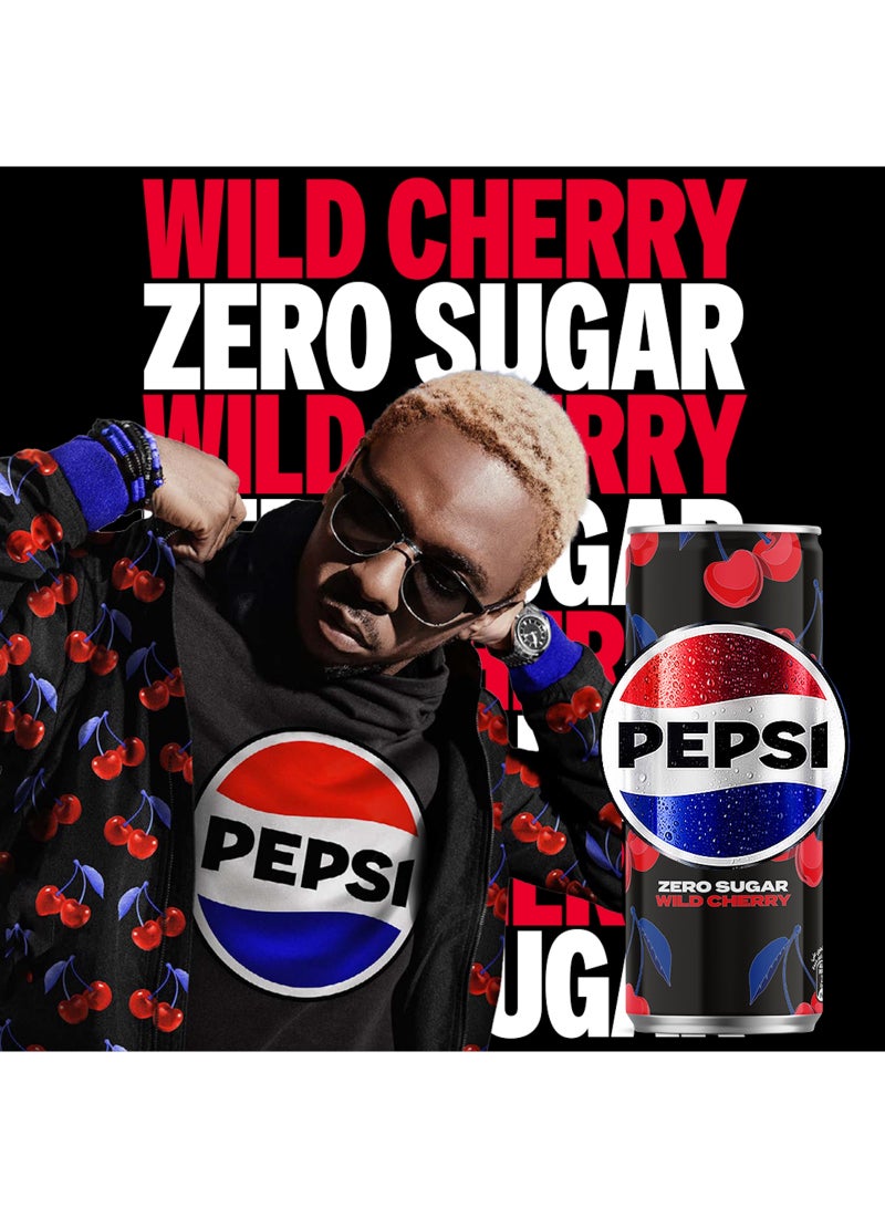 Pepsi Zero Sugar Wild Cherry 6 x 330ml - Image 3