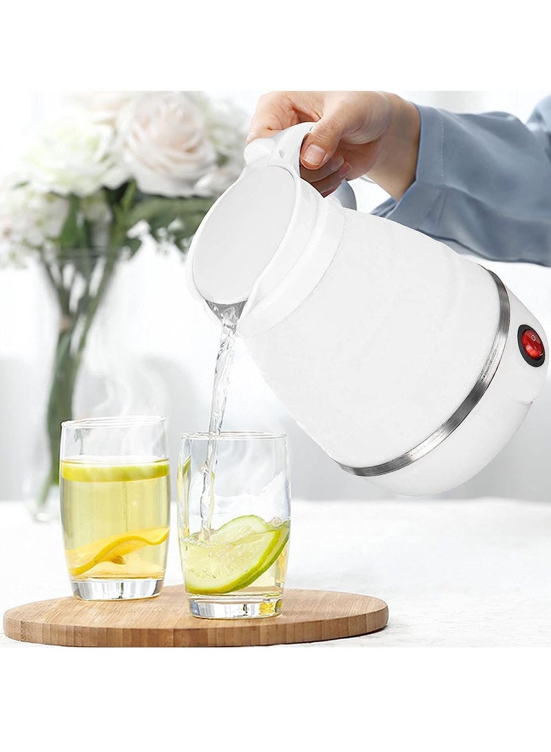 DubaiGallery غلاية كهربائية من السيليكون قابلة للطي وغلايات مياه مضغوطة ومضادة للتسرب وغلاية محمولة بسعة 600 مل غلاية سفر صغيرة للاستخدام المنزلي - Image 4