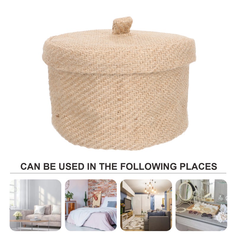 Household Woven Storage Basket Multipurpose Storage Basket Sundries Organizer - Image 1