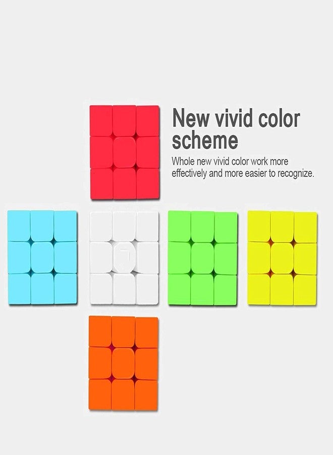 Creative Kids 3X3 High Speed Sticker Less Magic Puzzle Cube Game Toy for Kids & Adults | Magic Speedy Stress Buster Brainstorming Puzzle (Multicolor) Pack of 1 - Image 5