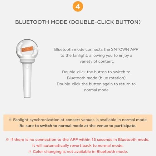 Dr. Sayzer Sayzer RIIZE Lightstick Official Kpop Merch Merchandise, Standard, White, Orange - Image 5