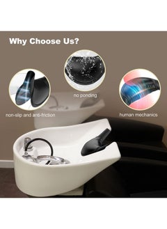 Aiseely Shampoo Bowl Neck Rest For Salon Salon Shampoo Neck Rest Cushion Professional Shampoo Bowl Neck Cushion Silicone Salon Sink Neck Rest For Wash Basin Hair Washing Tray For Sink At Home  - Image 4