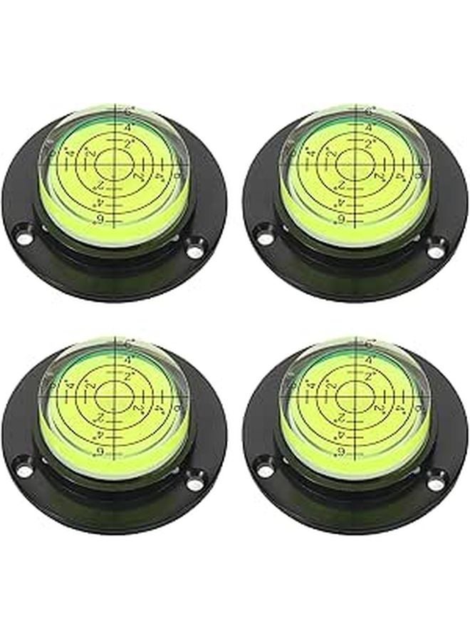 4Pcs Round Bubble Level Tool High Precision Circular Spirit Level for Indoor Renovation - Image 1