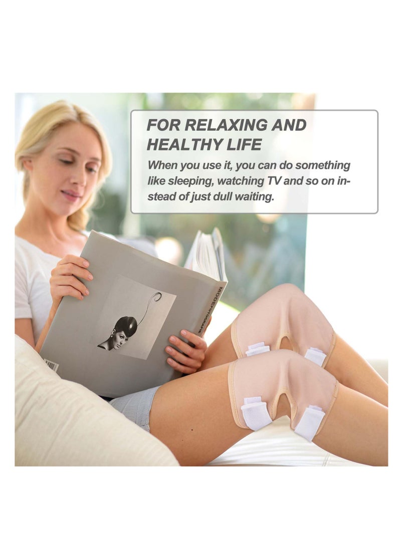 Generic Organic Castor Oil Pack for Knee Relief, Waterproof Design for Joints, Enhances Blood Circulation, Eases Muscle Pain, Reusable with Laundry Storage Bags. - Image 4