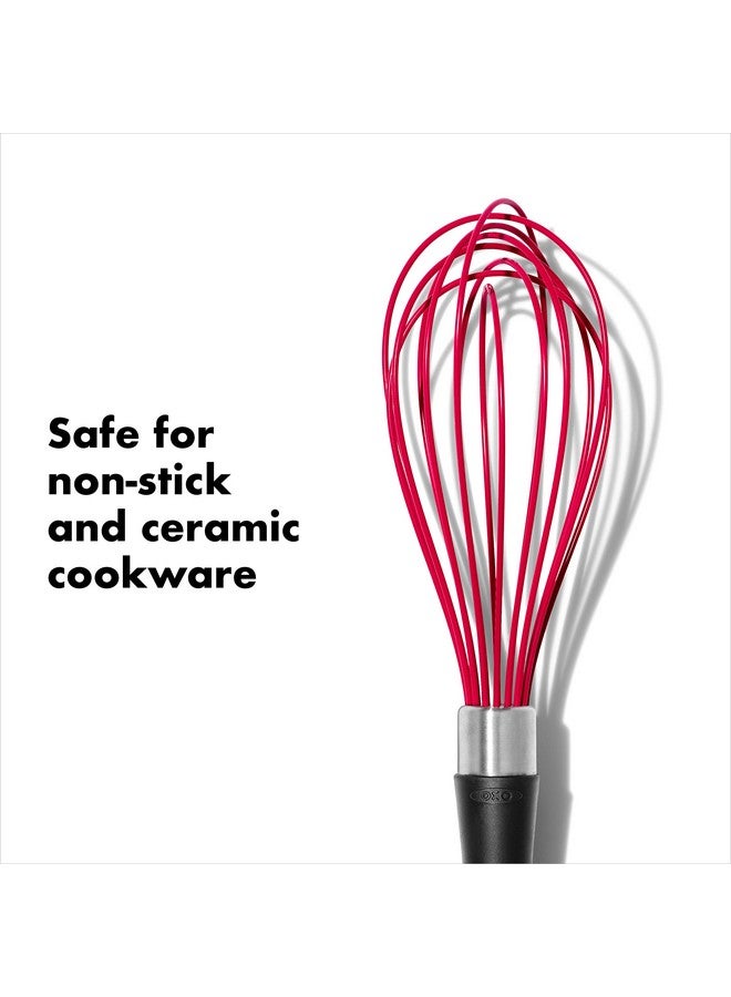 OXO Good Grips 9-Inch Silicone Whisk - Red