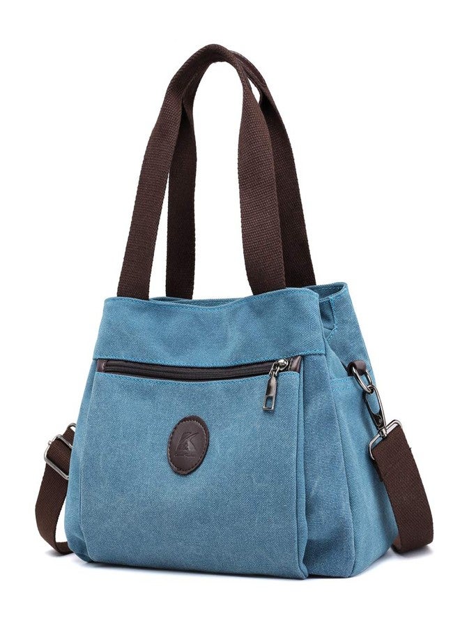 Chikencall® Women Hobo Handbags Casual Canvas Vintage Crossbody Bag Daily Multi Compartment Purses Shoulder Tote Shopper Bag - Image 1