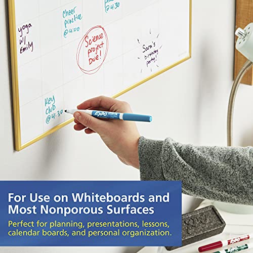 Expo Low Odor Fine Tip Dry Erase Markers, 4 Colored Markers (86074) - Image 2