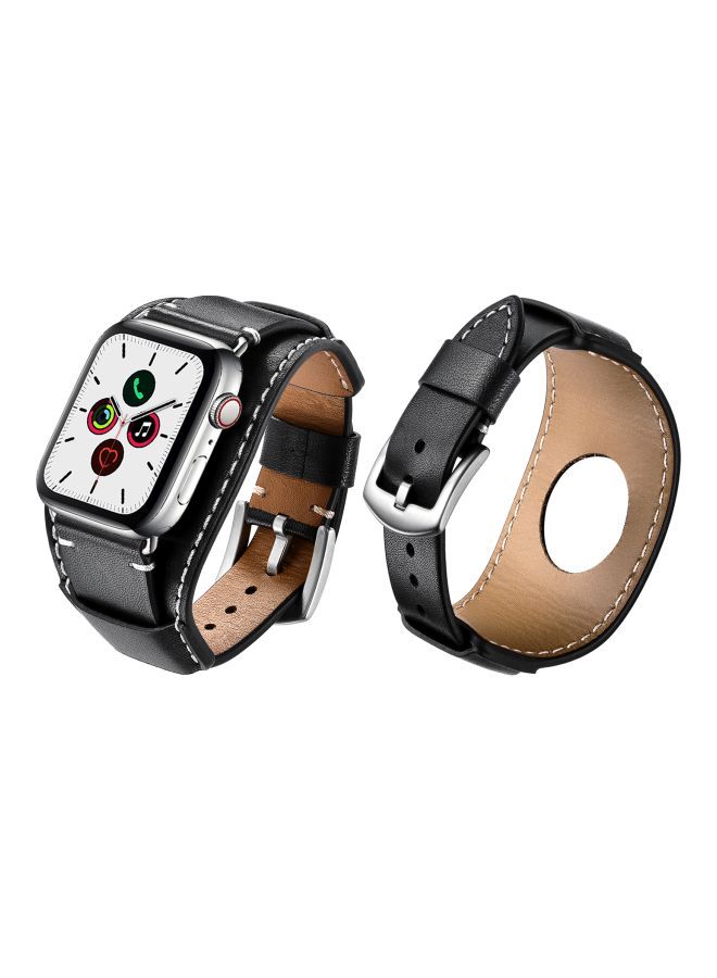 نيبمينينت سوار بديل لساعة أبل سيريز 1/2/3/4/5 - مقاس 38/40 مم أسود - Image 2