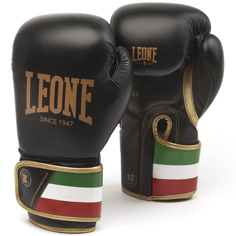 Leone 1947 GN039 Boxing Gloves, Unisex – Adult, Black, 14 Oz - Image 1