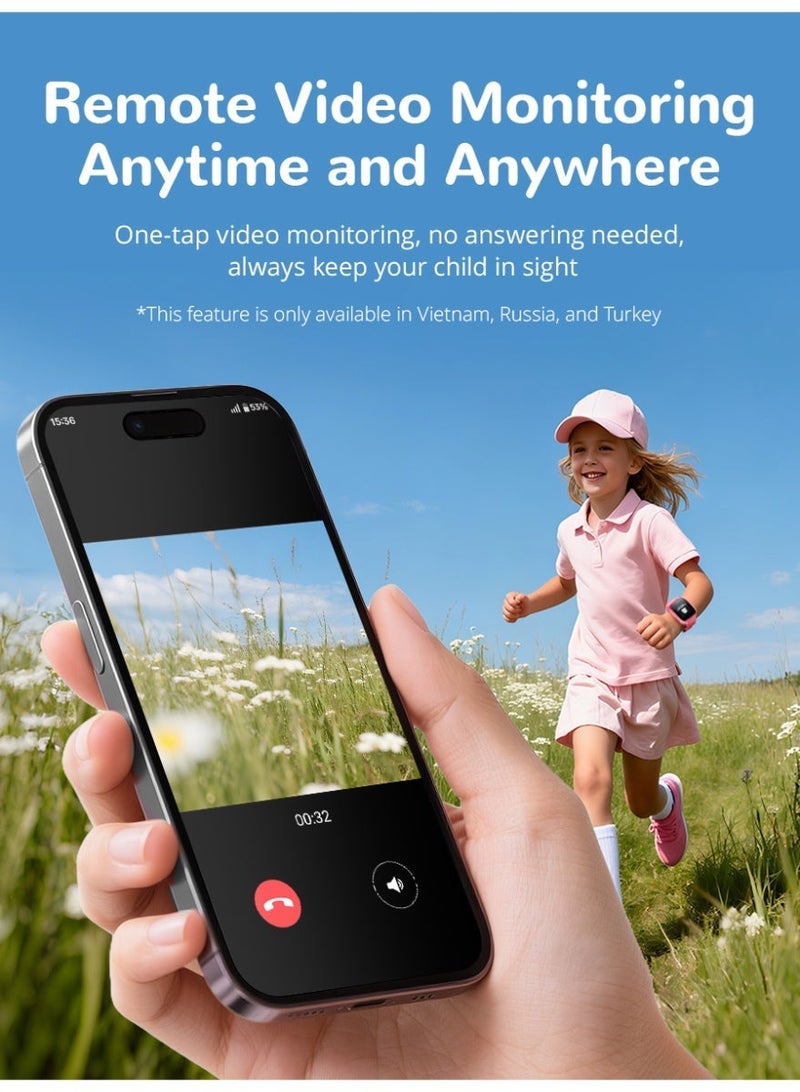 Botslab > Botslab E3 Pro 4G Kids Smart Watch, GPS Tracker, Video & Two Way Call, SOS Emergency, IP68 Waterproof, Camera, Safe Zone Alert, Smart Watch for Boys Girls, Birthday Gift for Children - Image 3
