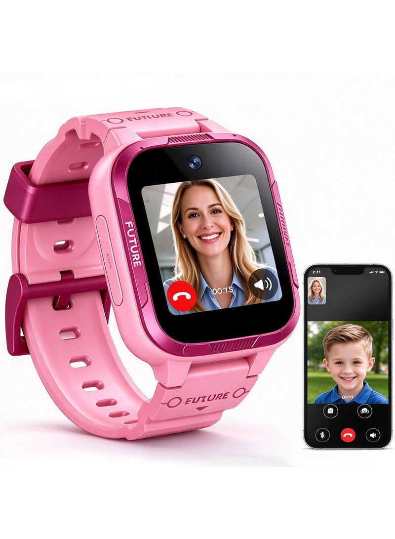 Botslab > Botslab E3 Pro 4G Kids Smart Watch, GPS Tracker, Video & Two Way Call, SOS Emergency, IP68 Waterproof, Camera, Safe Zone Alert, Smart Watch for Boys Girls, Birthday Gift for Children - Image 1