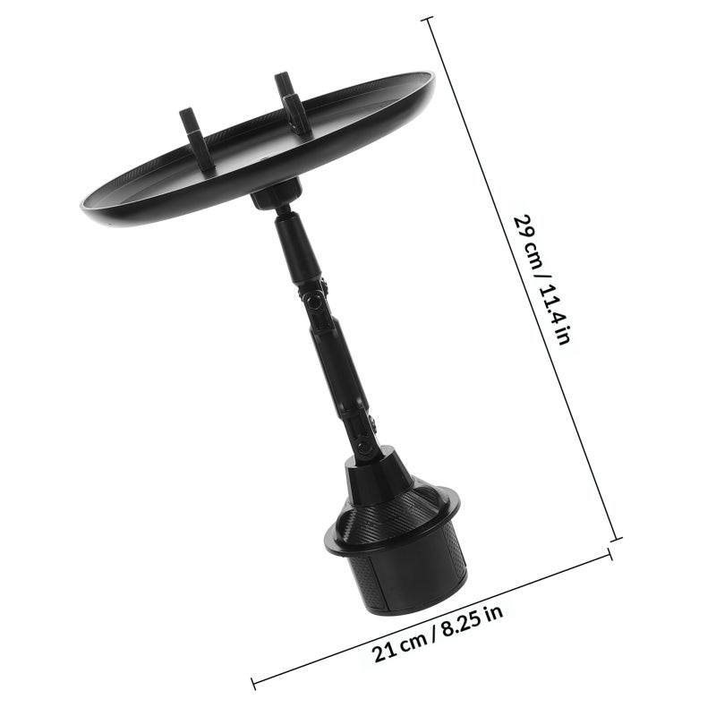 محول حامل أكواب سيارة قابل للتعديل مع حامل هاتف لتخزين عملي في السيارة - Image 2
