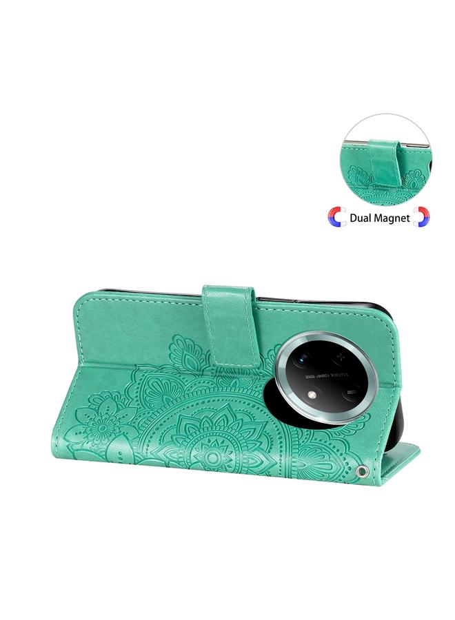 S-TOP Case For Honor X9c / Magic7 Lite Seven-petal Flowers Embossing Leather Phone Case - Image 5