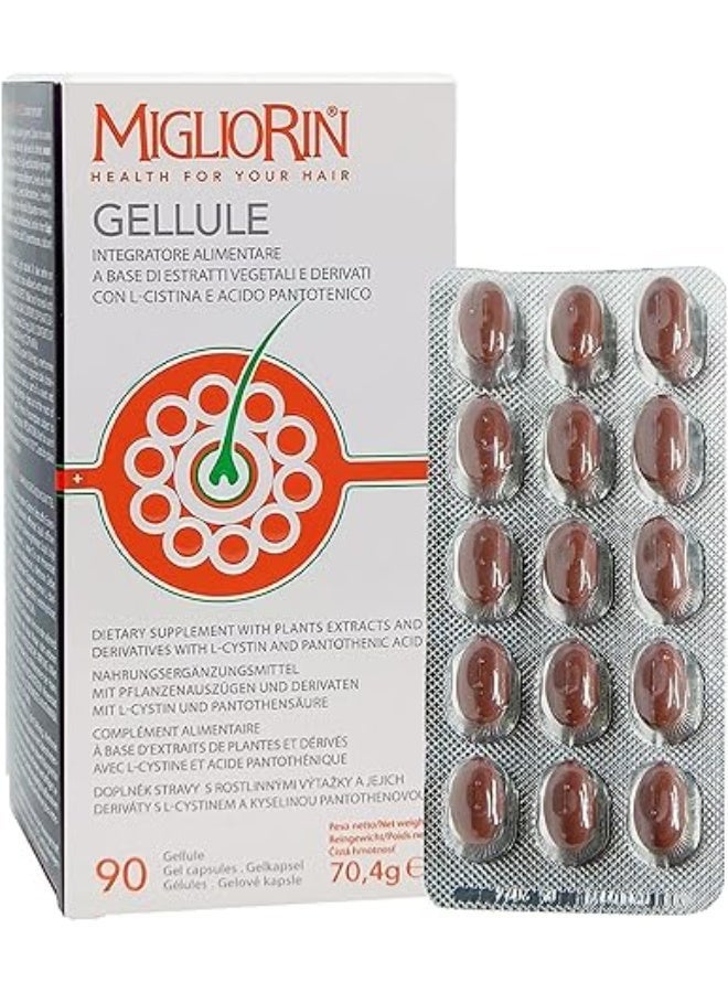 Migliorin Gel Capsules, 90 Capsules, Supports Hair Strength & Growth - Image 3